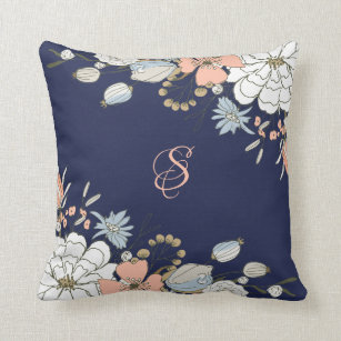 Pink And Blue Pillows Decorative Throw Pillows Zazzle