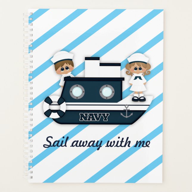 Navy Boat Planner (Front)