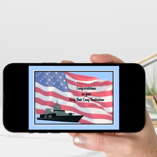 Navy Boot Camp Graduation Card (Front Digital)
