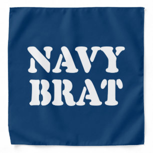 NAVY BRAT BANDANA