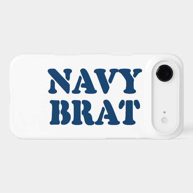 NAVY BRAT Case-Mate iPhone CASE (Back (Horizontal))