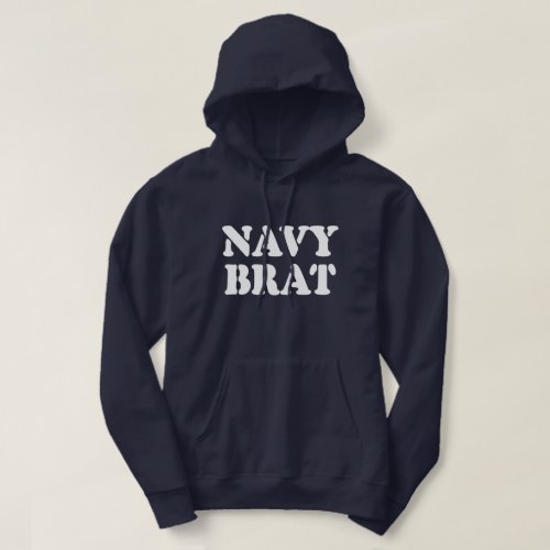 NAVY BRAT HOODIE