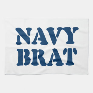 NAVY BRAT KITCHEN TOWEL