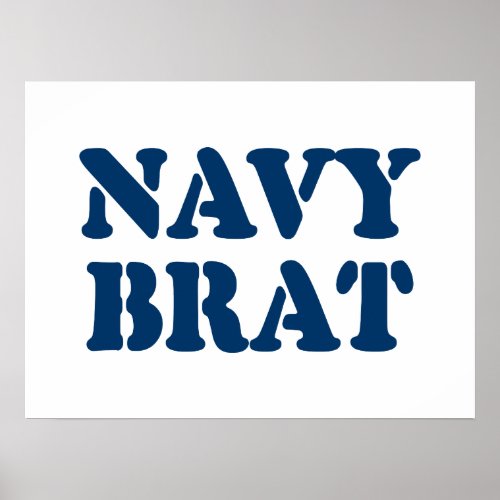 NAVY BRAT POSTER