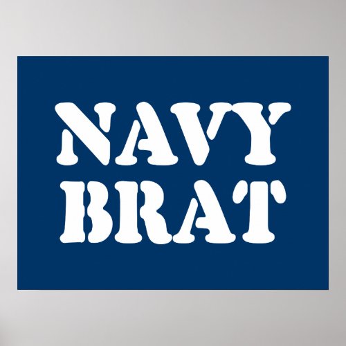 NAVY BRAT POSTER