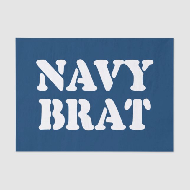 NAVY BRAT TISSUE PAPER (Front)