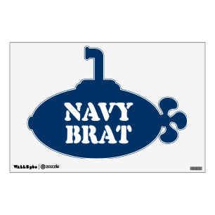 NAVY BRAT WALL DECAL