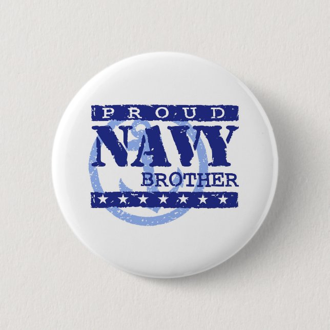 Navy Brother Button (Front)