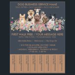 Navy Brown Breeds Dog Walker Flyer Tickets<br><div class="desc">Navy Brown Breeds Dog Walker Flyer Tickets</div>