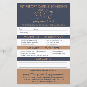 Navy Brown pet Boarding