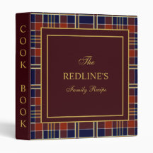 Navy Buffalo Plaid Farmhouse Family Recipe