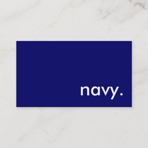 Customizable navy. business cards
