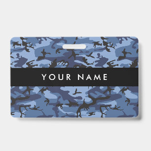 Navy Camo, Blue Camouflage, Military, Army Badge