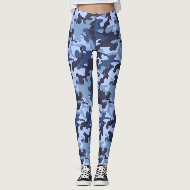 Navy Camo - Legging (Front)