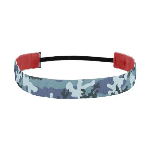 Navy camouflage athletic headband