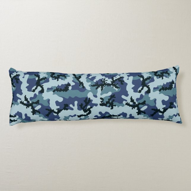 Navy camouflage body pillow (Back)