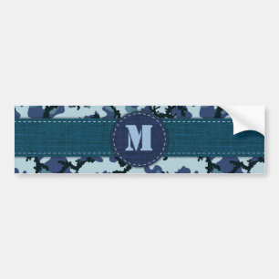 Navy camouflage bumper sticker