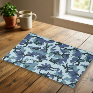 Navy camouflage cloth placemat