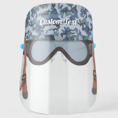 Navy Camouflage Face Shield (Front)