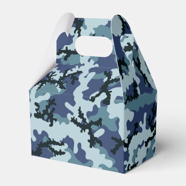 Navy camouflage favor boxes (Front Side)