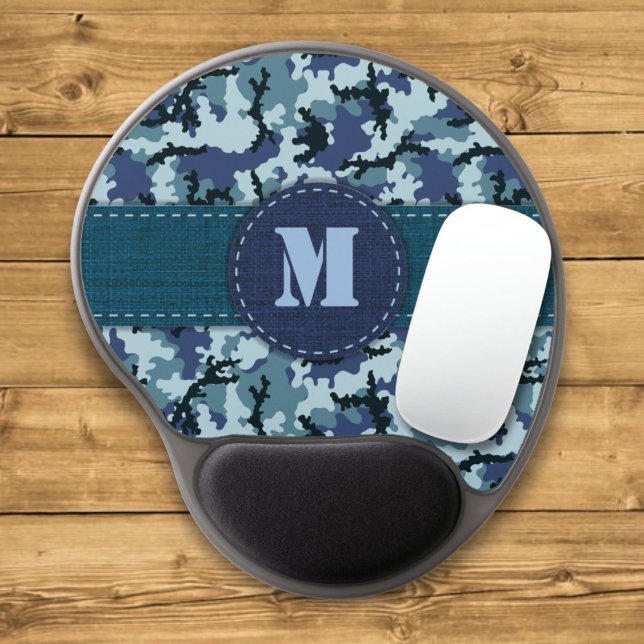 Navy camouflage gel mouse pad (Creator Uploaded)