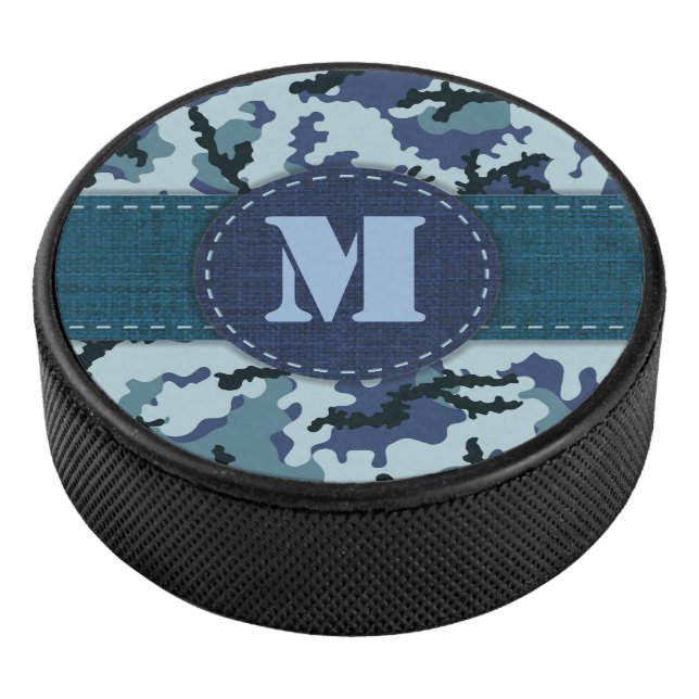 Navy camouflage hockey puck (3/4)