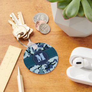 Navy camouflage keychain