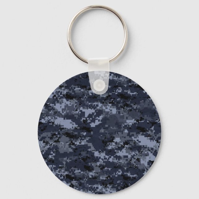 Navy Camouflage Keychain (Front)