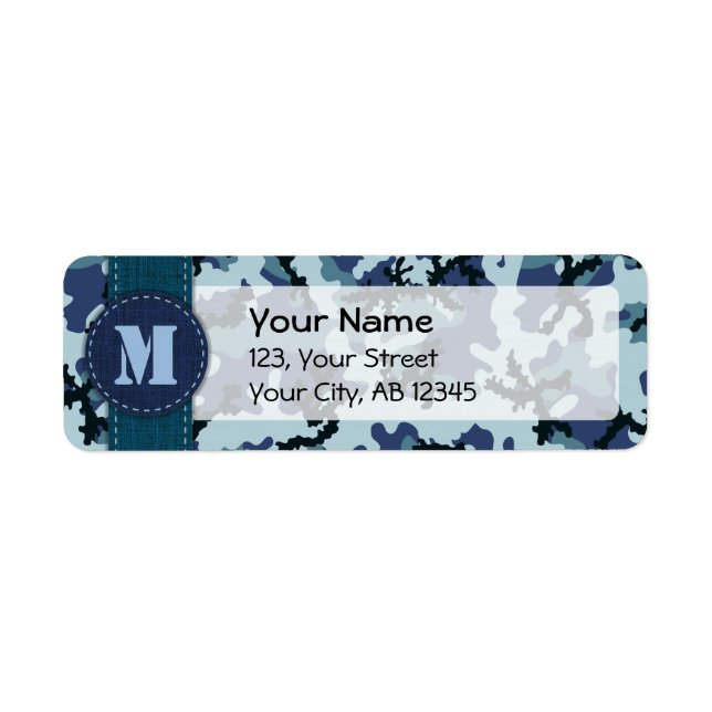 Navy camouflage label (Front)