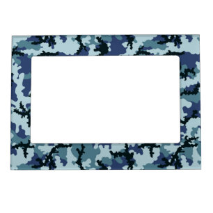 Navy camouflage magnetic photo frame