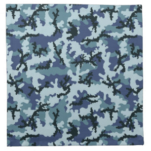 Navy camouflage napkin