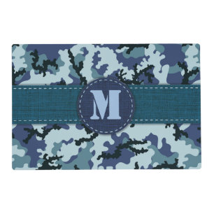 Navy camouflage placemat