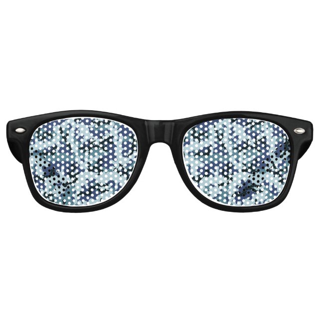 Navy camouflage retro sunglasses (Front)