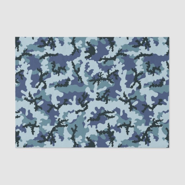 Navy camouflage tissue paper (Front)