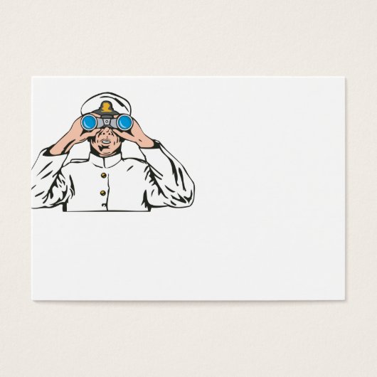 Navy Captain Sailor With Binoculars (Front)