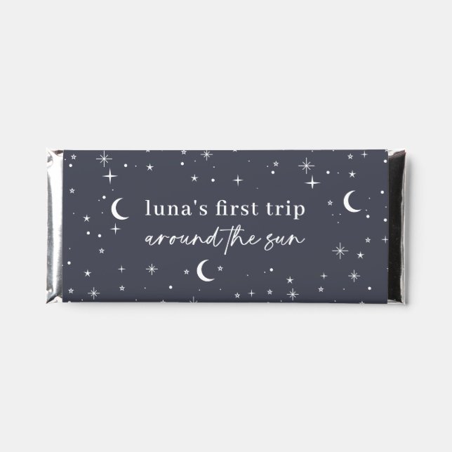 Navy Celestial Hershey Bar Favors (Front)