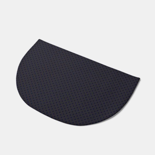 Navy  Charcoal Diamond Polka Dots Elegant Pattern Doormat