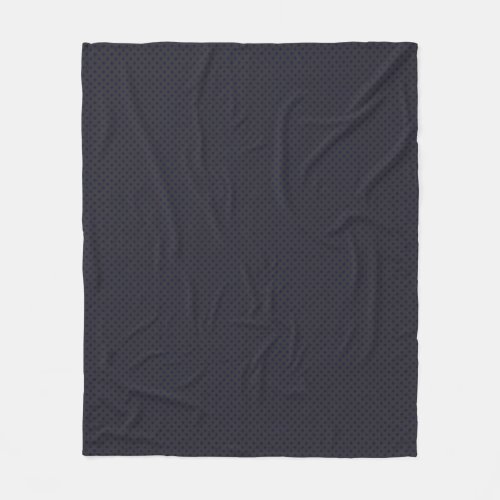 Navy  Charcoal Diamond Polka Dots Elegant Pattern Fleece Blanket