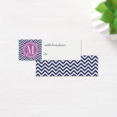 Navy Chevron Zigzag Personalized Monogram (Desk)