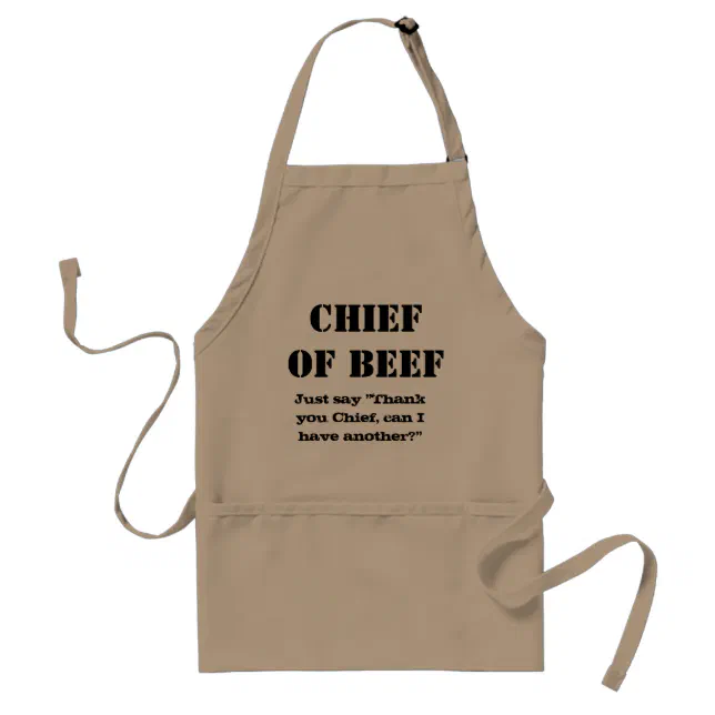 Personalized Apron Stripe Minimalist Head Chef BBQ Grilling Apron