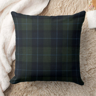 Navy Classic Farmhouse Buffalo Plaid Throw Pillow