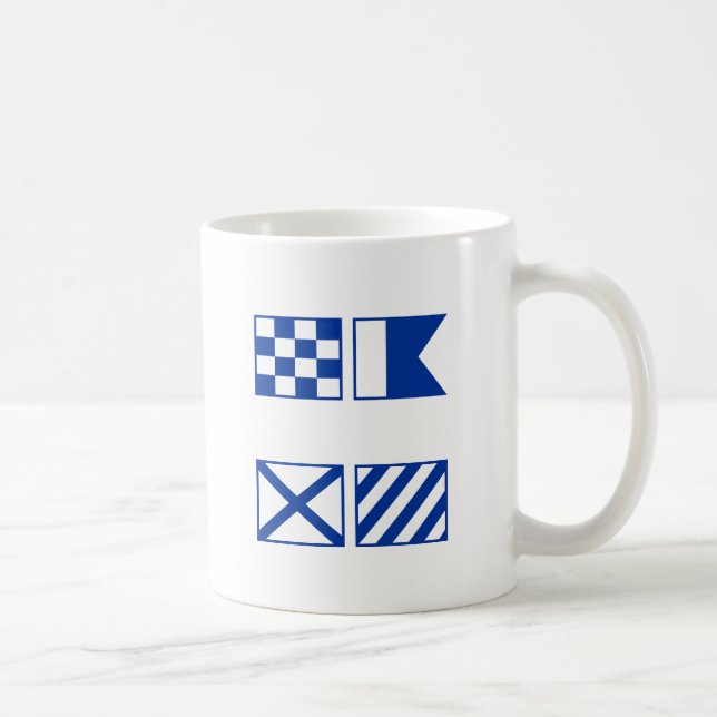 navy coffee mug (Right)