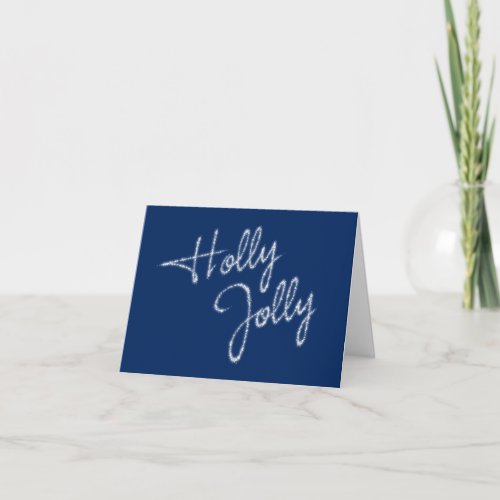 Navy Corporate Holiday Card _ Holly Jolly