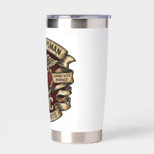 Navy Corpsman DOC Travel Mug Insulated Tumbler