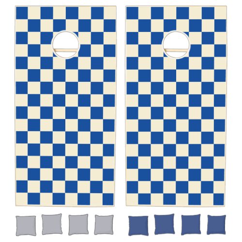 Navy & Cream Checker 