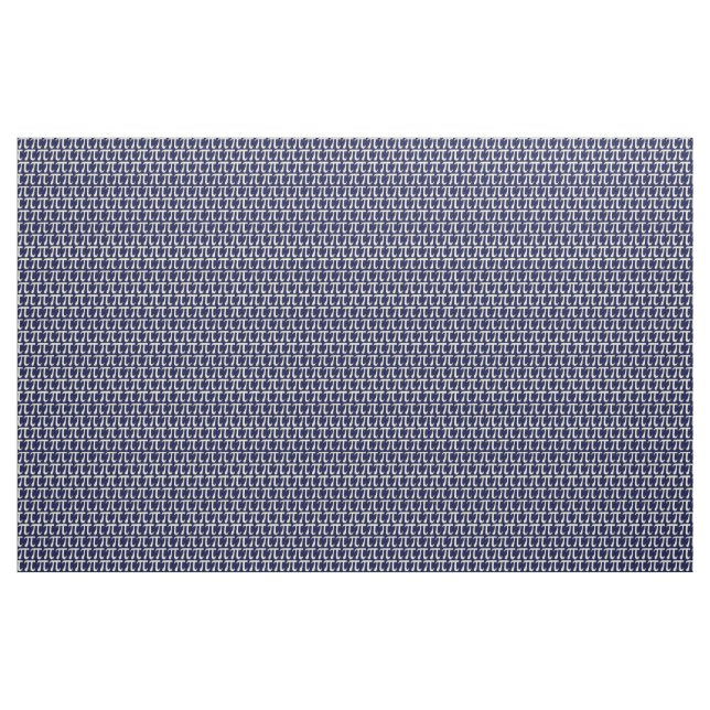 Navy/Cream Pi Fabric (Yard)