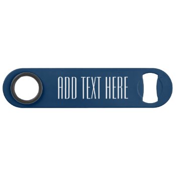 Navy Create Your Own - Make It Yours Custom Text Bar Key by GotchaShop at Zazzle
