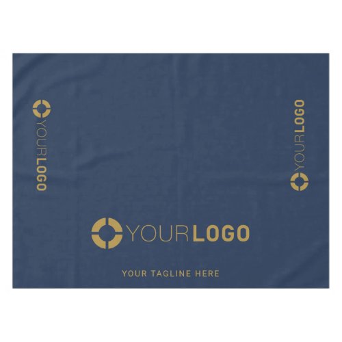 Navy Custom Company Logo Promotional Display Tablecloth