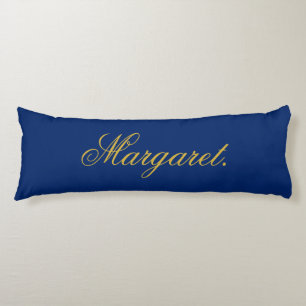 Navy Custom Name Body Pillow Personalized Design