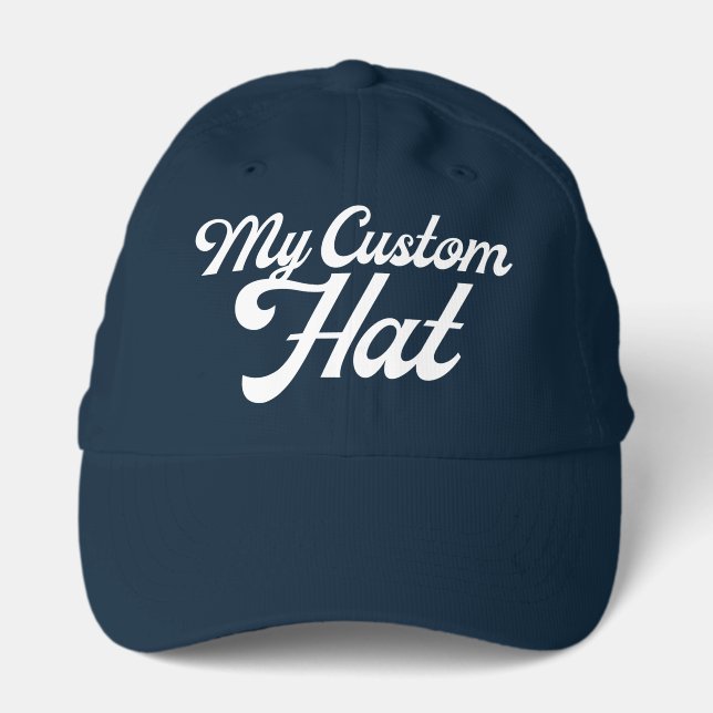 NAVY Custom X210P Performance Cap Blank #1 in Golf (Front)